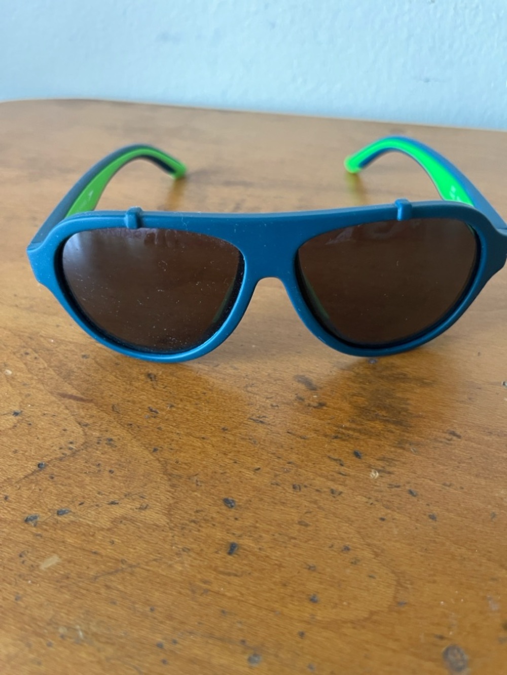 Teal Frame Sunglasses with Dark Lenses